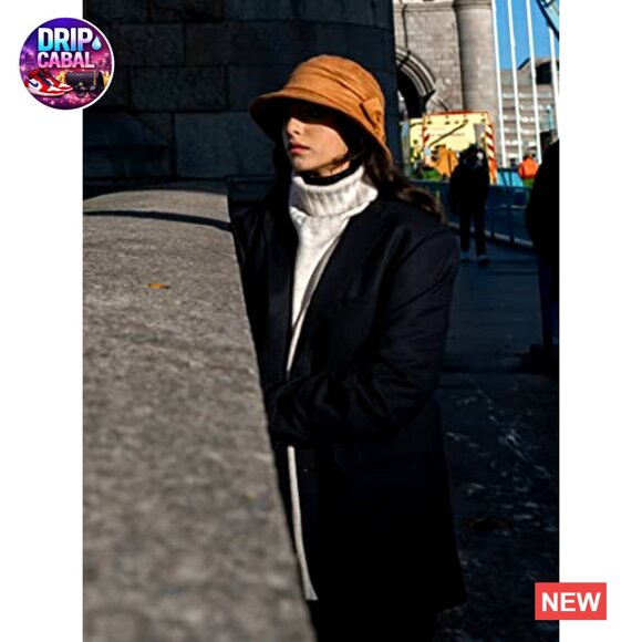 Polyester Blend Packable Cloche Bucket Hat with Chin Strap main image 5